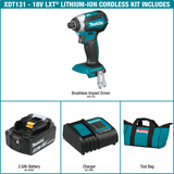 Makita XDT131 18V LXT® Lithium‑Ion Brushless Cordless Impact Driver Kit (3.0Ah)