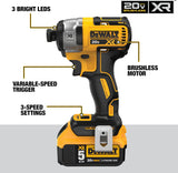 DEWALT DCK2100P2 20V MAX 2 Tool Kit Including Hammer Drill/Driver with FLEXV Advantage