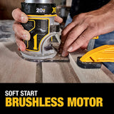 DeWalt DCW600B 20V MAX* XR® Brushless Cordless Compact Router