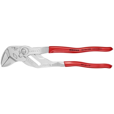 KNIPEX 86 03 250 Heavy Duty Forged Steel 10 in Pliers Wrench with Nickel Plating