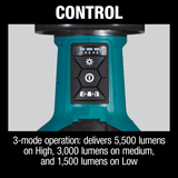 Makita DML810 Makita DML810 18V X2 LXT® Lithium‑Ion Cordless Upright L.E.D. Area Light, Light Only