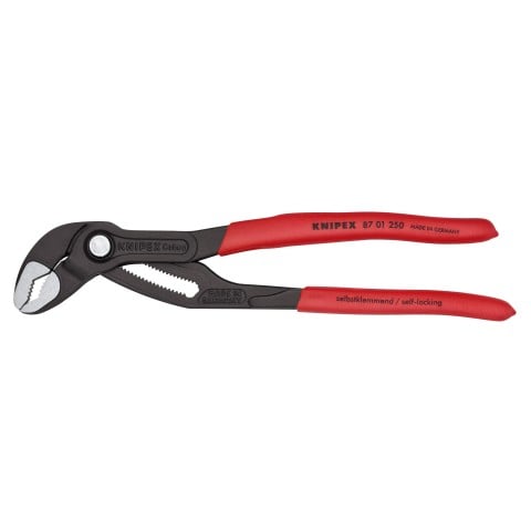 KNIPEX 87 01 250 Heavy Duty Forged Steel 10 in Cobra Pliers with 61 HRC Teeth