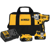 DeWalt DCF896P2 20V MAX Lithium Ion Cordless Brushless 1/2 in. Detent Anvil Impact Wrench Kit with 2 Batteries 5 Ah, Charger and Bag