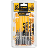 DeWalt DWA1180 Black & Gold 10PC Drill Bit Set