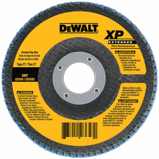 DeWalt DW8311 4-1/2" X 5/8"-11 36 Grit Zirconia Flap Disc