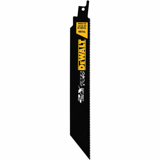 DeWalt DWA4188 8" 2X Premium Metal Cutting Reciprocating Blade (5 Pack)