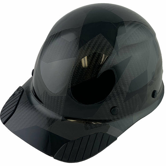 LIFT Safety HDCC-20CK DAX Carbon Fiber Cap Style Hard Hat - Ratchet Suspension - Black Camo