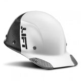 LIFT Safety HDC50C-19WC DAX 50-50 Carbon Fiber Cap Style Hard Hat - Ratchet Suspension - White/Black
