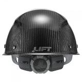 LIFT Safety HDC50C-20CK DAX 50-50 Carbon Fiber Cap Style Hard Hat - Ratchet Suspension - White/Black Camo
