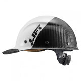 LIFT Safety HDC50C-20CK DAX 50-50 Carbon Fiber Cap Style Hard Hat - Ratchet Suspension - White/Black Camo