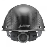 LIFT Safety HDCC-17KG DAX Carbon Fiber Cap Style Hard Hat - Ratchet Suspension - Gloss Black