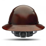 LIFT Safety HDF-15NG DAX Full Brim Hard Hat - Ratchet Suspension - Natural/Brown