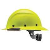LIFT Safety HDF-18HV DAX Full Brim Hard Hat - Ratchet Suspension - Hi-Viz Yellow/Lime
