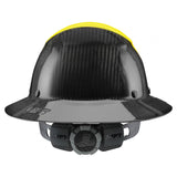 LIFT Safety HDF50C-19HC DAX 50-50 Carbon Fiber Full Brim Hard Hat - Ratchet Suspension - Yellow/Black