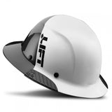 LIFT Safety HDF50C-19WC DAX 50-50 Carbon Fiber Full Brim Hard Hat - Ratchet Suspension - White/Black