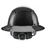 LIFT Safety HDF50C-19WC DAX 50-50 Carbon Fiber Full Brim Hard Hat - Ratchet Suspension - White/Black