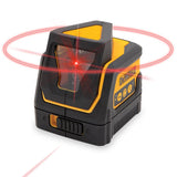 DeWalt DW0811 100 ft. Red Self-Leveling 360 Degree & Cross Line Laser Level with (3) AAA Batteries & Case