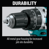 Makita XPH12Z 18V LXT® Lithium‑Ion Compact Brushless Cordless 1/2" Hammer Driver‑Drill, Tool Only