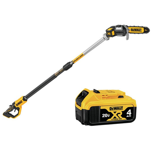 DEWALT DCPS620M1 8 in. 20V MAX Cordless Pole Saw Includes 4.0ah Battery