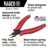 KLEIN D275-5 Diagonal Cutting Pliers, Flush Cutter, Lightweight, 5-Inch