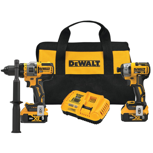 DEWALT DCK2100P2 20V MAX 2 Tool Kit Including Hammer Drill/Driver with FLEXV Advantage