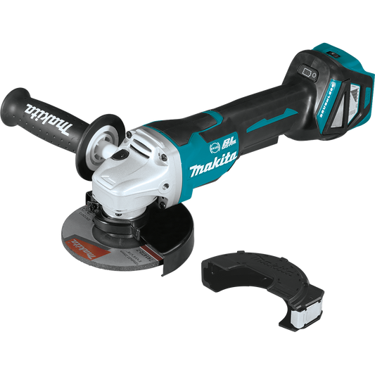 Makita XAG20Z 18V LXT® Lithium‑Ion Brushless Cordless 4‑1/2” / 5" Paddle Switch Cut‑Off/Angle Grinder, with Electric Brake, Tool Only