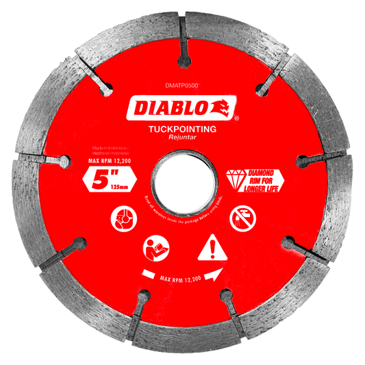 Diablo DMATP0500 5 in. Diamond Tuck Point Blade
for Masonry