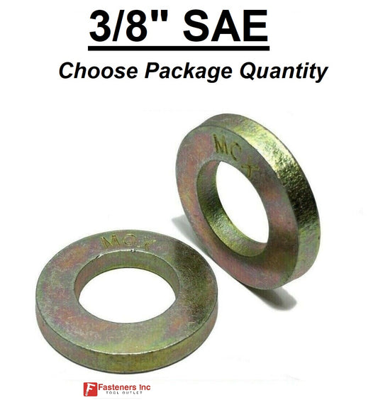 3/8" Extra Thick Flat Washers SAE Grade 8 Hardened Washer MCX Mil-Carb