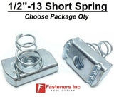 1/2"-13 Spring Nuts ( Short Spring ) for Unistrut Channel #4139 P4010-EG