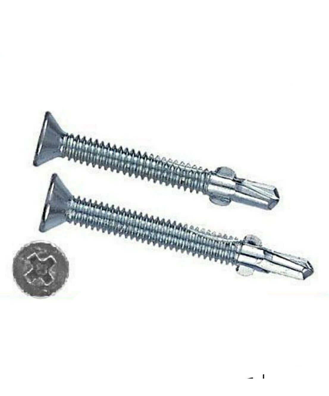 InTERCORP R314 1/4"-20 x 3-1/4" Self DrillIng Screw Flat Head w/ WIngs