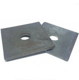 (Qty 10) 3/4" x 3" x 1/4" (approximately) Square Plate Washer Plain Finish