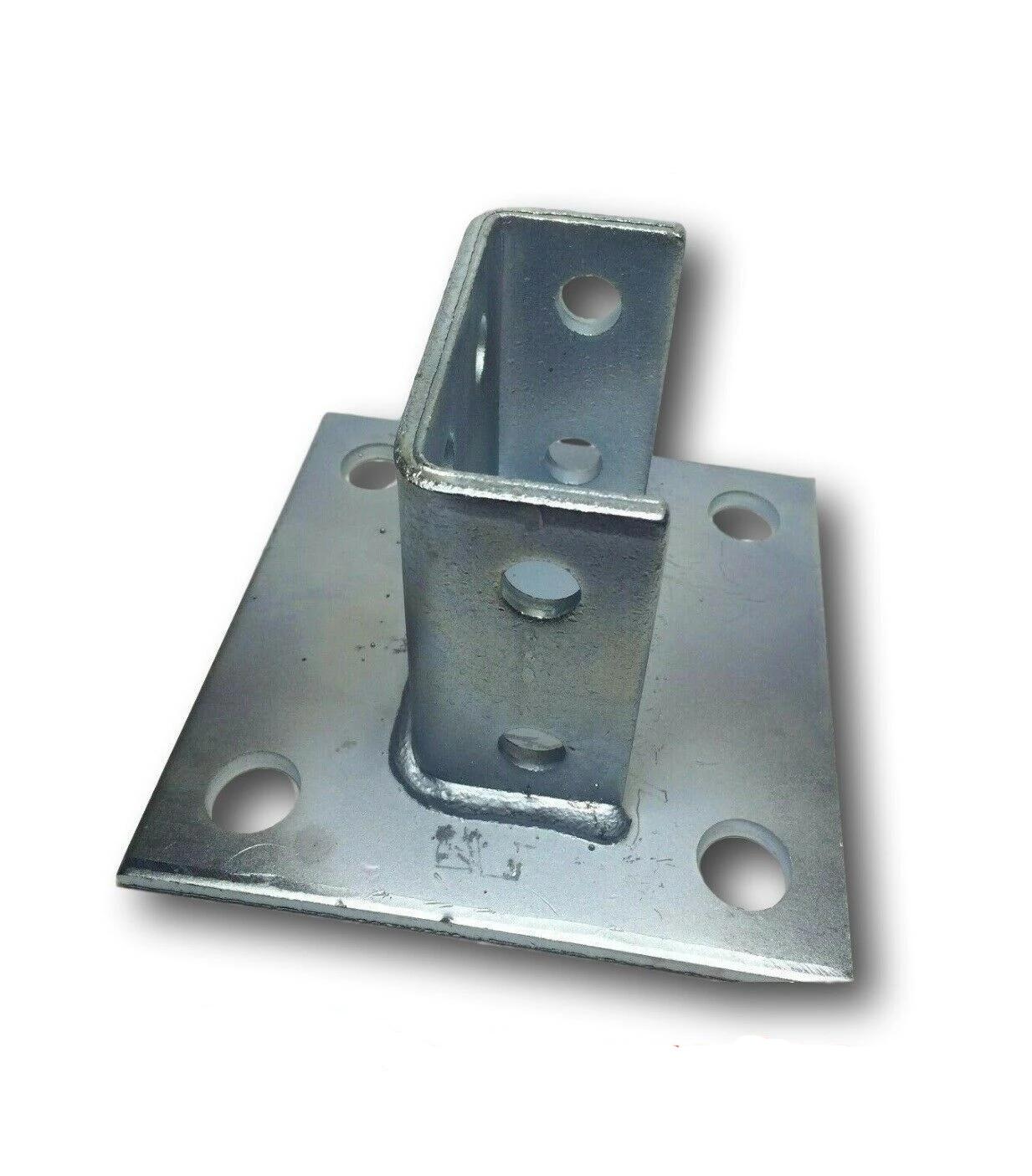 (#4777) (P2073A SQ EG) Squared Post Base for Unistrut Double Channel