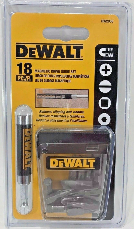 Dewalt DW2058 18 Piece Magnetic Screw Bit Drive Guide Set
