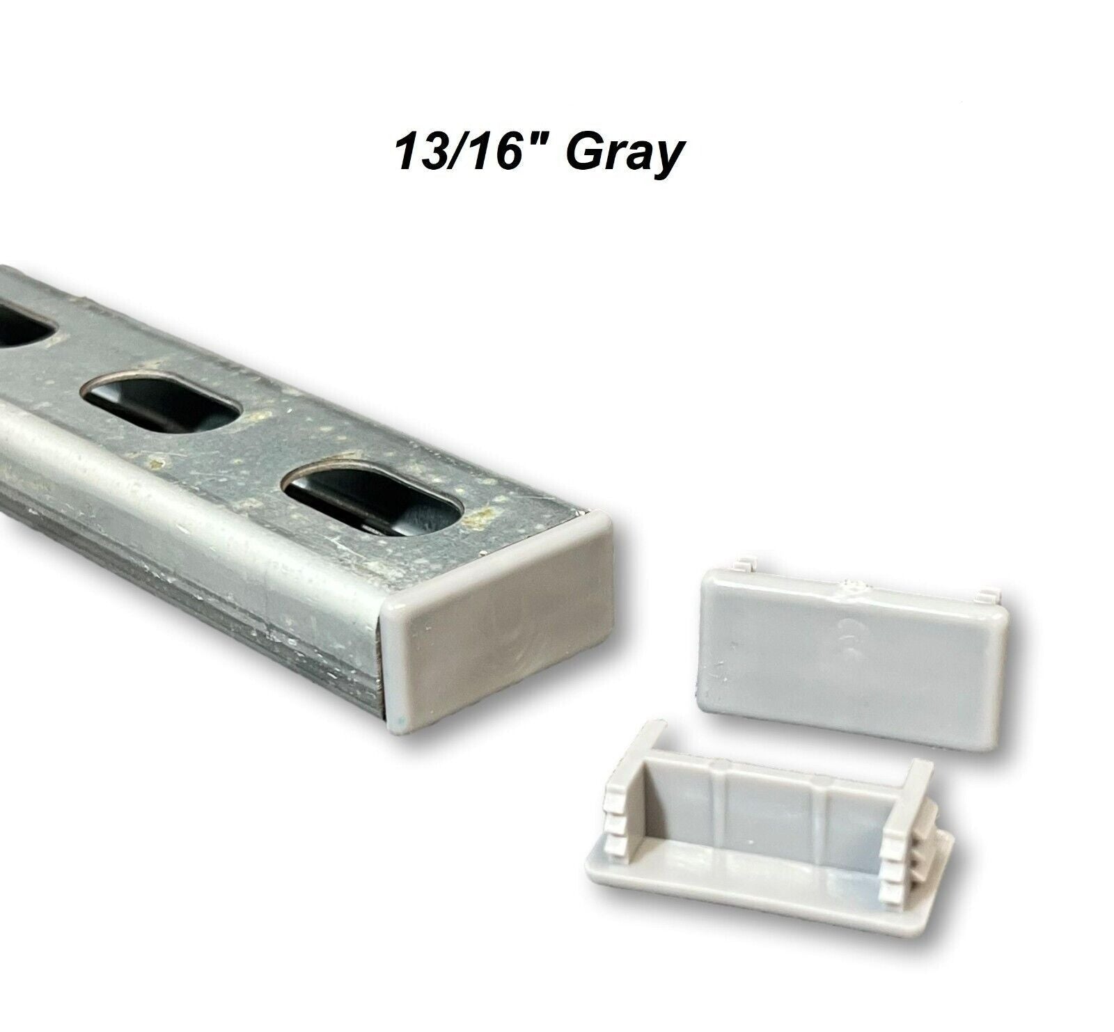 Cappuccetti Terminali In Plastica PVC Neri Per Canale Unistrut 13 16 Quot Ec 1b - Foto 5