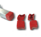 (#4881R) P2860-10 Plastic Red End Caps for Unistrut 1 5/8'' X 1 5/8'' 10/BOX