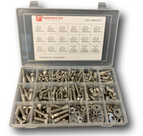 Stainless Steel Hex Bolts Cap Screws, Nuts & Washers Assortment Kit 380 Pieces!