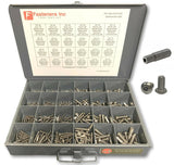487 PCS Security Hex Pin-In Stainless Steel Button Head Cap Screw Assortment Kit