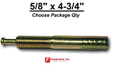 5/8" x 4 3/4" Strike Pin Nailon Concrete Wedge Anchor Yellow Zinc