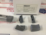 13/16" Shallow GREY / GRAY End Caps 4 Unistrut Channel (#4882GY) P2860-33