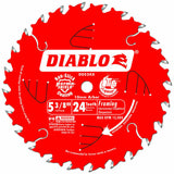 Diablo D0524X 5-3/8-Inch 24-TPI Portable Carbide Framing Trimming Saw Blade