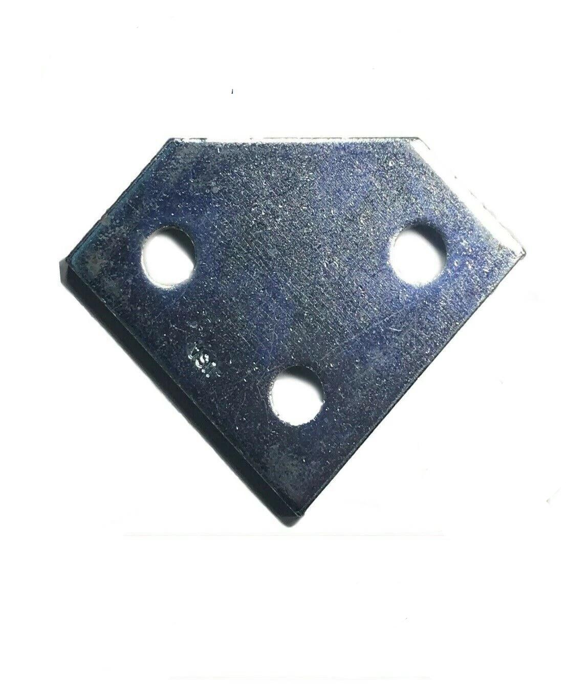 (#4622) P1334 3-Hole Flat Corner Splice Plate FittIng for Unistrut Channel