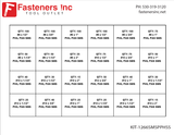1,266 PCS Stainless Phillips Pan Head Sheet Metal Screw Assortment Fastener Kit