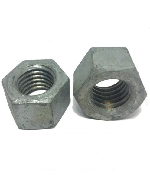3/8"-16 Low Carbon Grade 2 Finished Hex Nuts Hot Dipped Galvanized