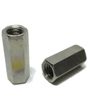 1/2"-13 x 1 1/4" Stainless Steel Threaded Rod Coupling Nuts
