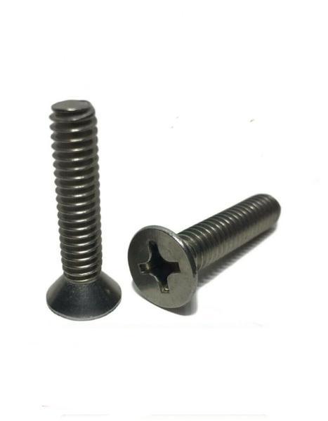 10-24 x 1/2" Phillips Flat Head MachIne Screws StaInless Steel