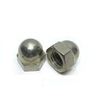(Qty 25) 1/4-20 Stainless Steel Cap Acorn Hex Nuts UNC Grade 18-8 / 304