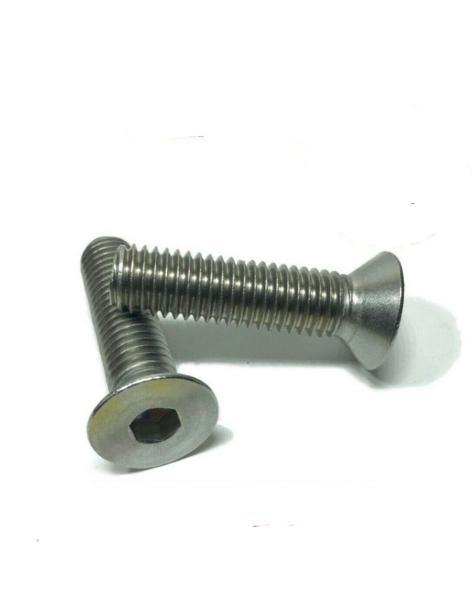10-24 x 2" Flat Head Socket Cap Screw 18-8 StaInless Steel 304