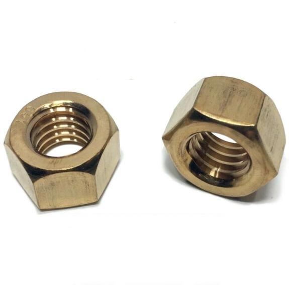 1/2"-13 Silicon Bronze FInished Hex Nut UNC