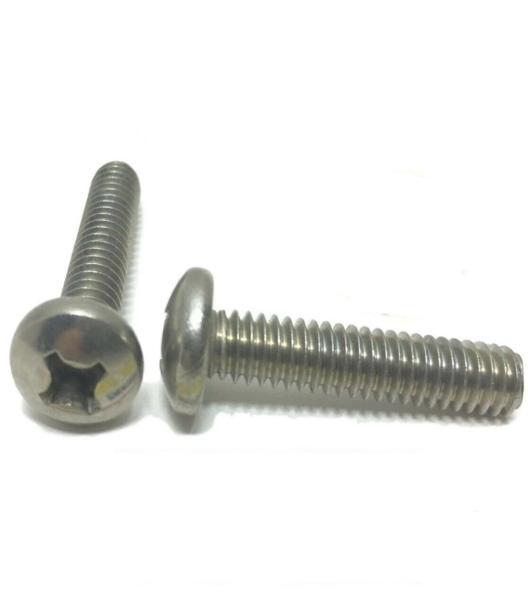 #12-24 x 3/4" Phillips Pan Head MachIne Screw StaInless Steel