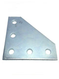 (#4631) P1873 5-Hole Flat Corner Splice Plate FittIng 4 Unistrut Channel
